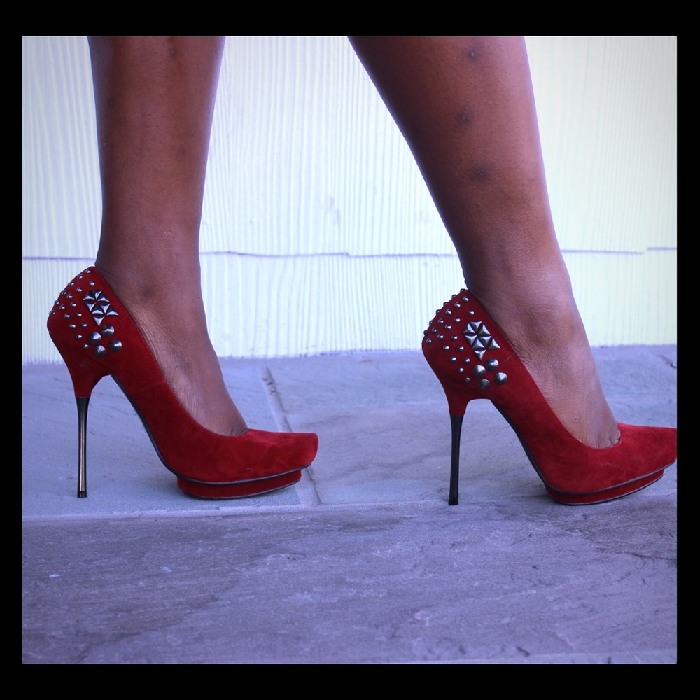 Velvet Metal Heels